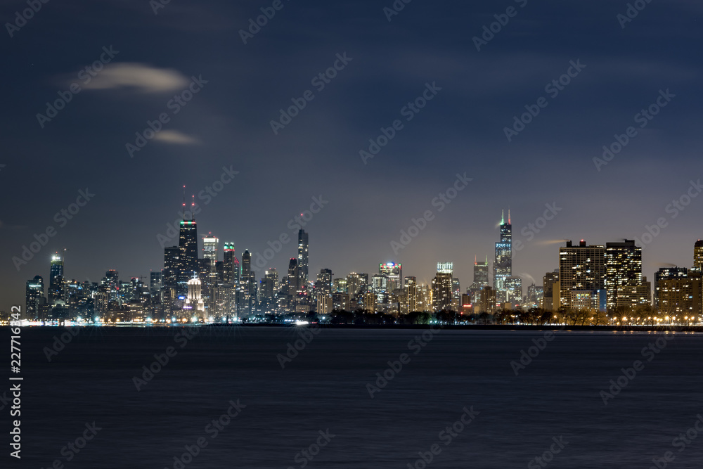 Chicago Skyline in Winter