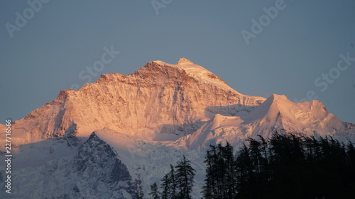Jungfrau bei Sonnenuntergang, Interlaken, 27042016