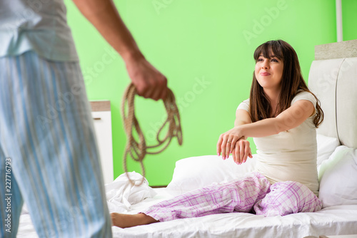 Man suggesting wife to play sexual games with rope 
