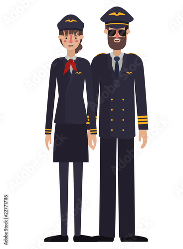 couple of pilots avatar character