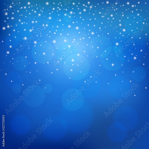 glitter star or snow drop night scene, Christmas theme for use as wallpaper or backdrop