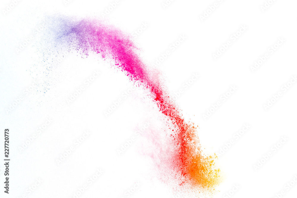 Abstract powder splatted background.