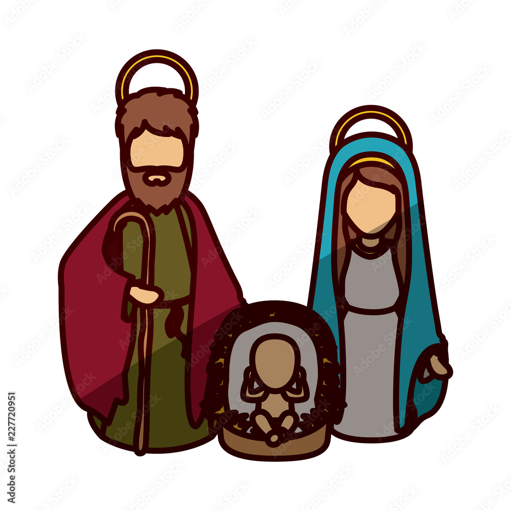 Mary joseph and jesus of holy night design Mary joseph and jesus of holy night design