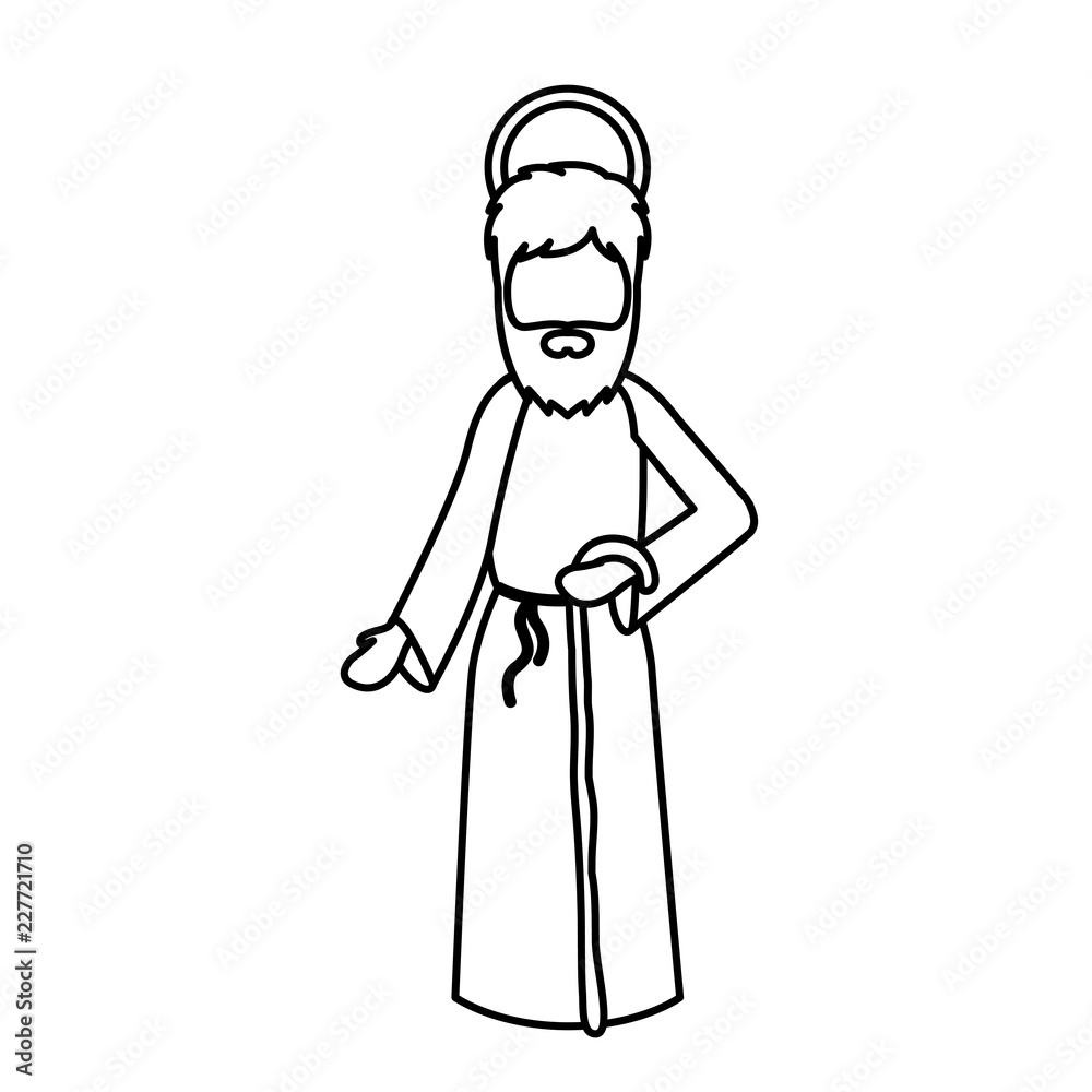 Joseph cartoon of holy night design Joseph cartoon of holy night design