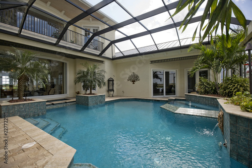 swimming pool in luxury house © AnnMarie