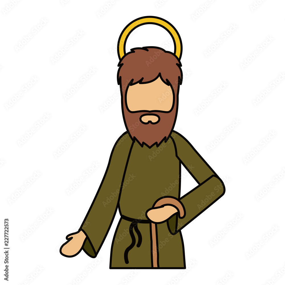 Joseph cartoon of holy night design Joseph cartoon of holy night design
