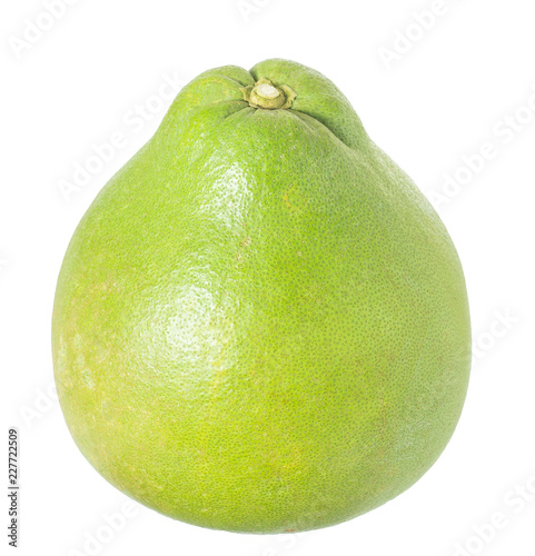 The Ruby of Siam pomelo fruit isolated on white background, include clipping ...