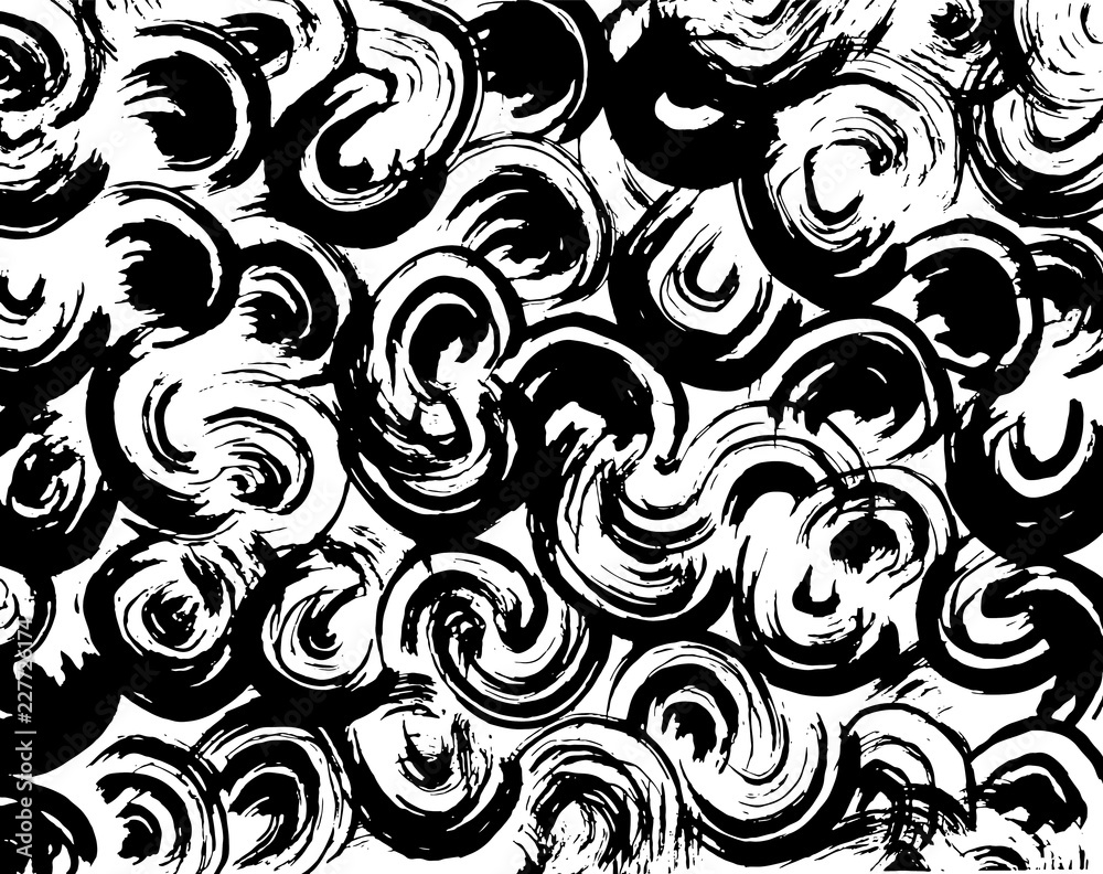 Fototapeta premium Brush pattern. Grunge background. Vector.
