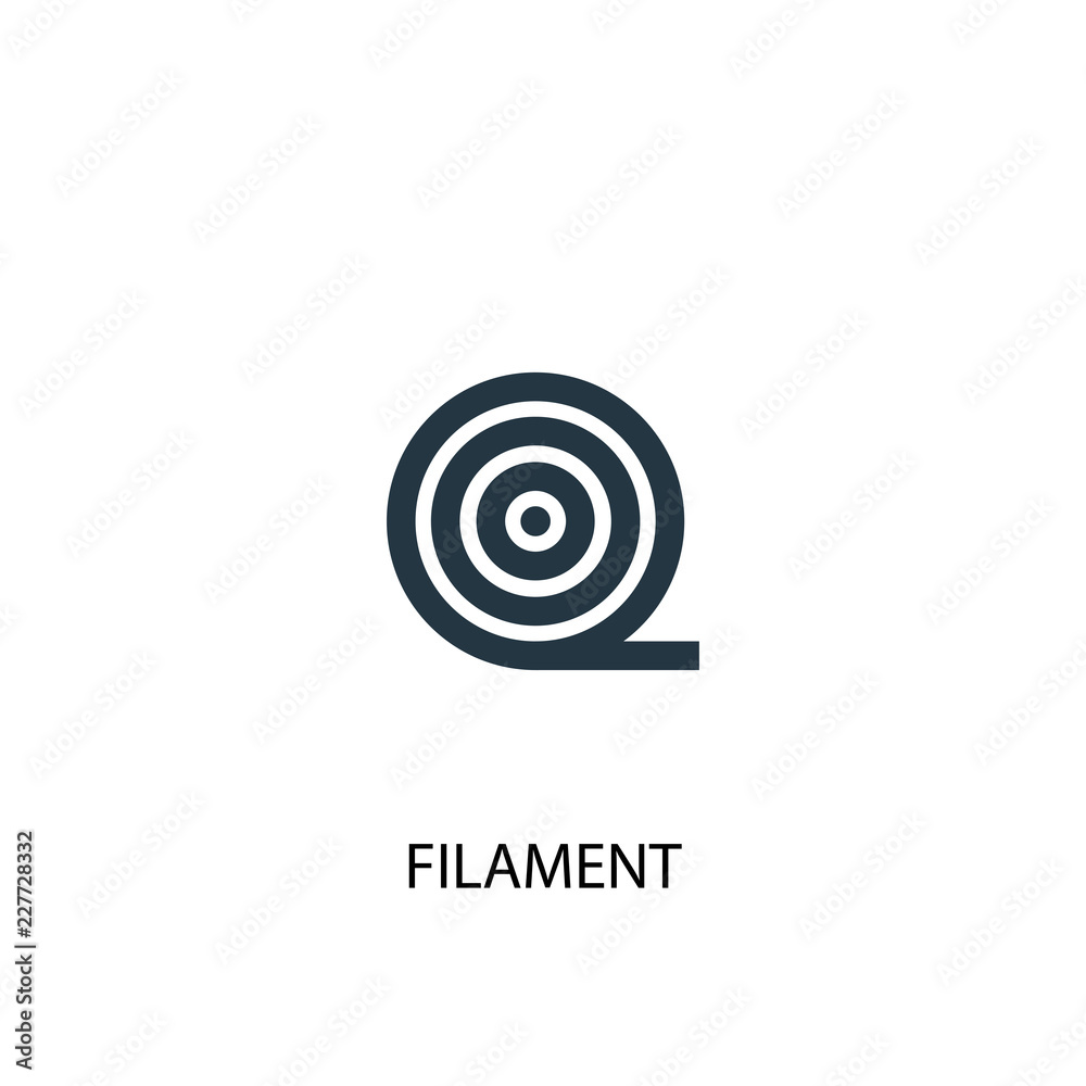 filament icon. Simple element illustration. filament concept symbol