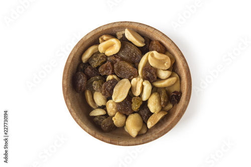 Raisins and peanuts