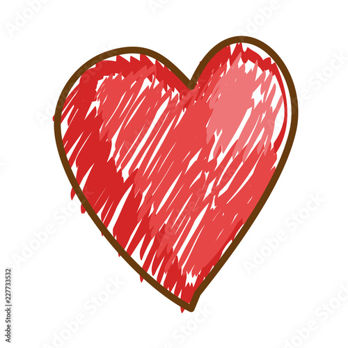 cute heart love drawing