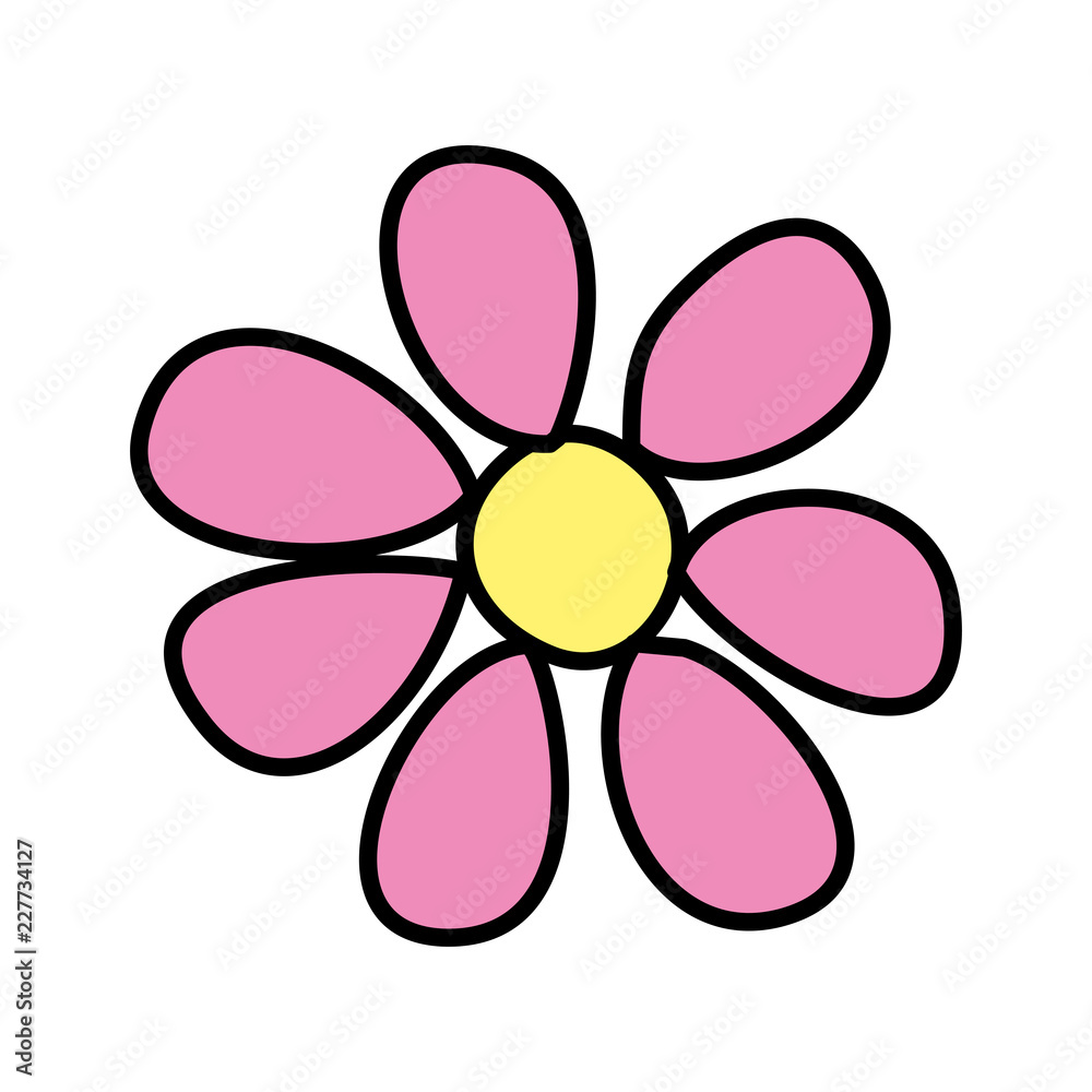 cute flower drawing icon