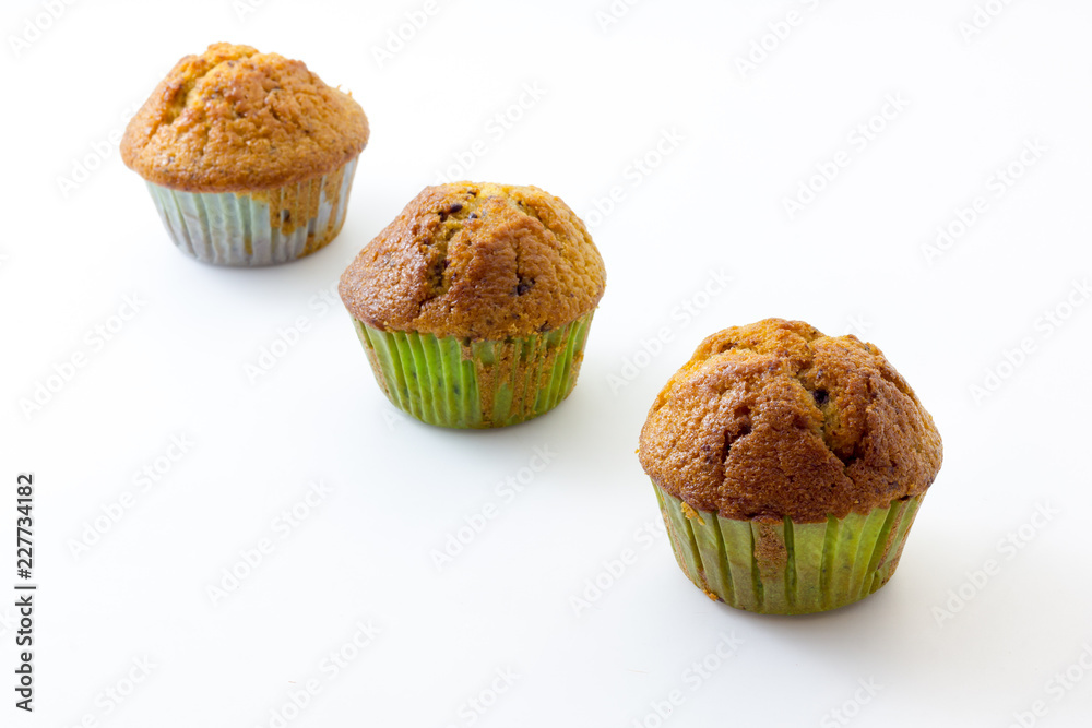 Muffin with white background Muffin with white background