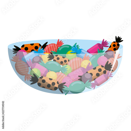 sweet candies set in bowl