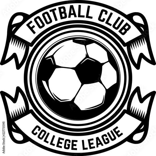 Soccer, football emblems. Design element for logo, label, emblem, sign.