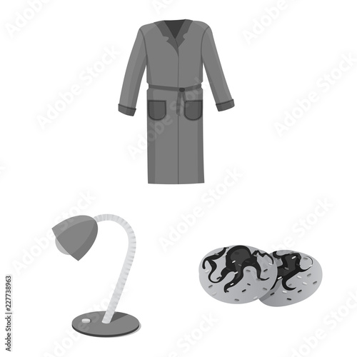 Vector illustration of dreams and night sign. Set of dreams and bedroom vector icon for stock.