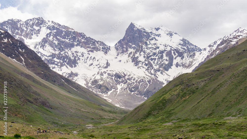 landscape in the andes mountain