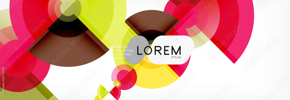 Vector fantastic circle modern geometric background template Vector fantastic circle modern geometric background template