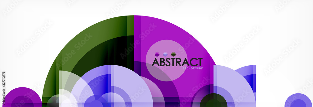 Abstract background - multicolored circles, trendy minimal geometric design Abstract background - multicolored circles, trendy minimal geometric design