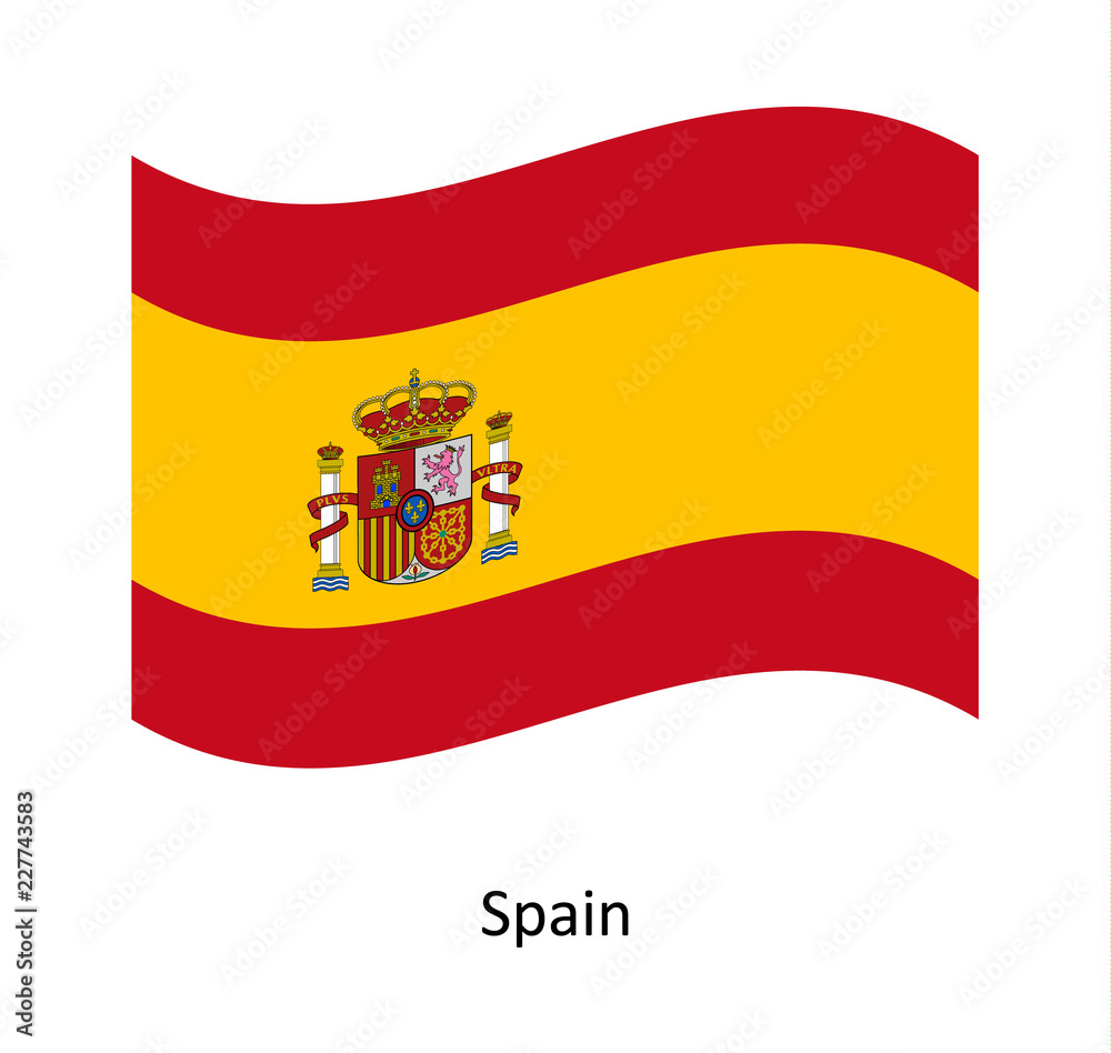 Obraz premium Spain flag background