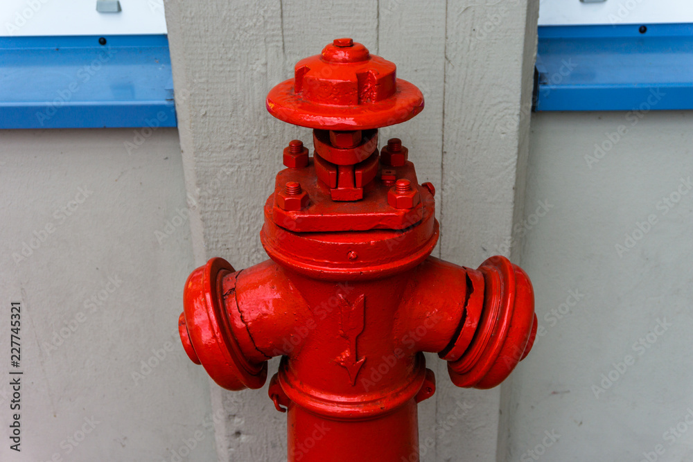 red fire hydrant on the street