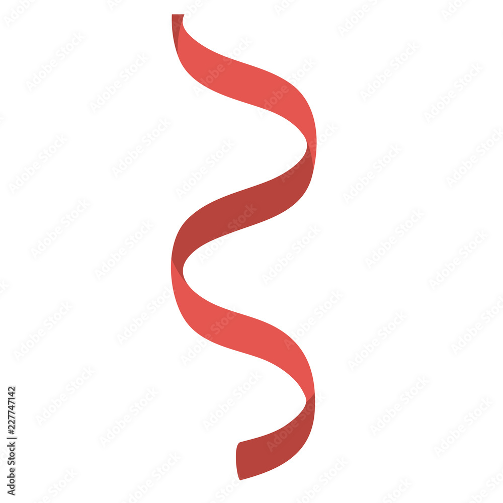 Isolated serpentine of celebration design Isolated serpentine of celebration design