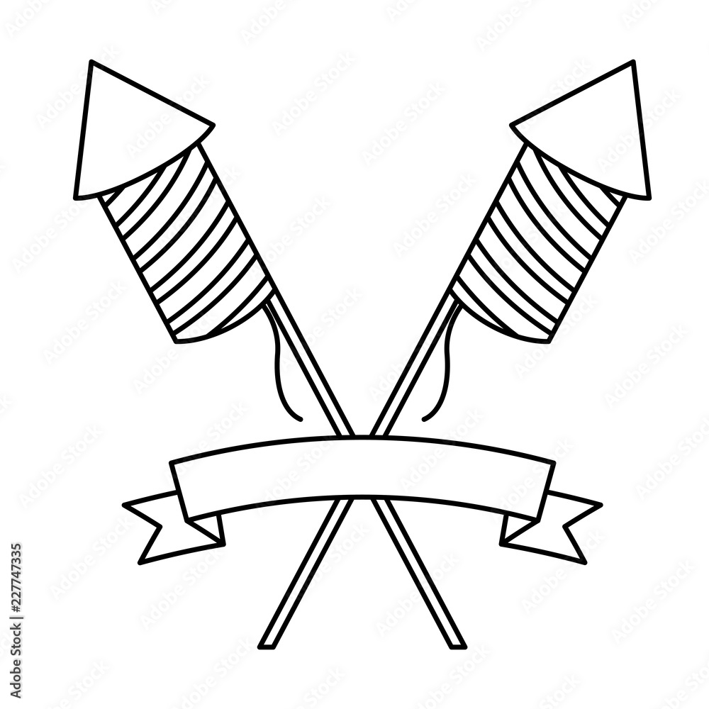 Isolated firework of celebration design Isolated firework of celebration design