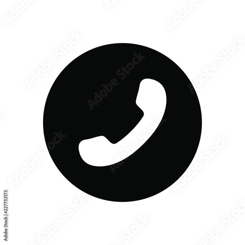 Vector illustration of minimalistic simple cell phone icon in flat style