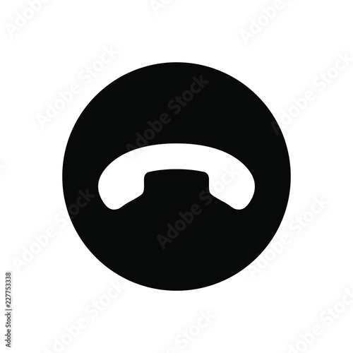 Vector illustration of minimalistic simple cell phone icon in flat style