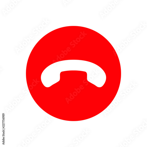 Vector illustration of minimalistic simple cell phone icon in flat style