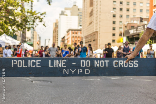 Police Line, Manhattan, New York City © Andreas Kuschner
