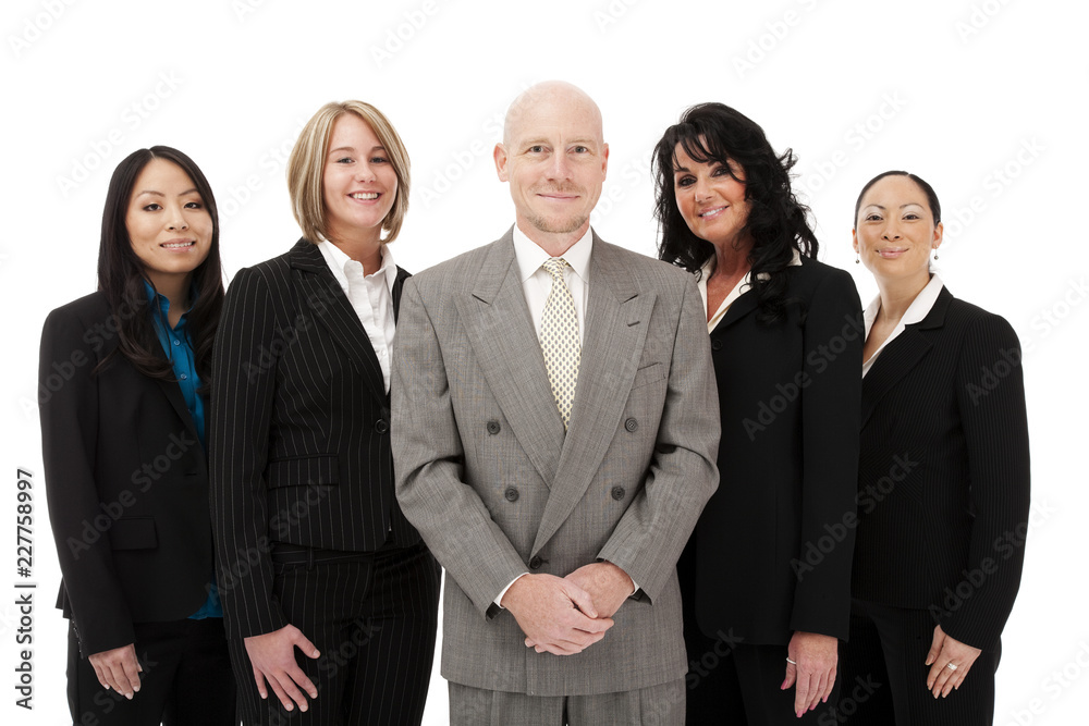 group of business people isolated on white group of business people isolated on white
