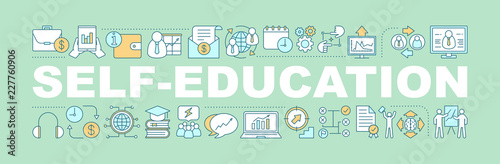 Self-education word concepts banner photo