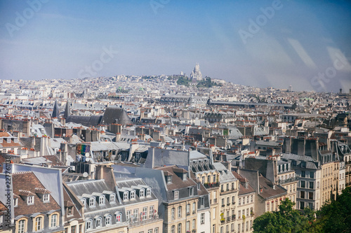 Roofs of Paris, view of the Basilica Sacré-Coeur