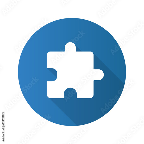 Extension flat design long shadow glyph icon