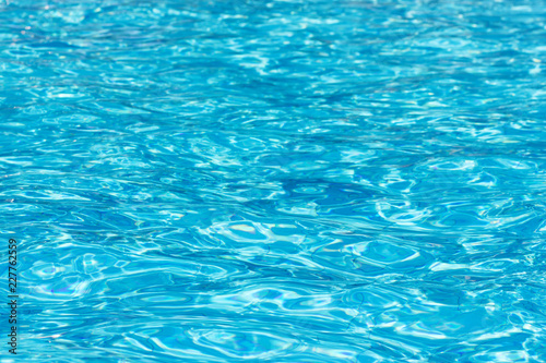 Background blue water in the pool © yta