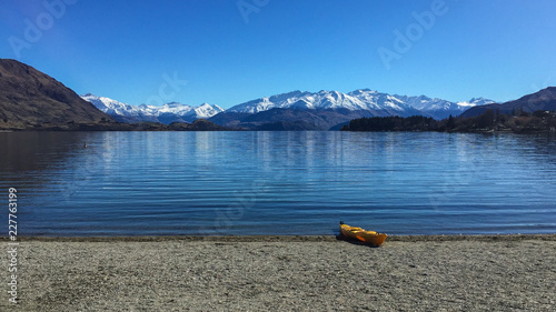 Fotografia Peaceful kayak ride in New Zealand