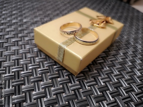 gift, gold, decoration