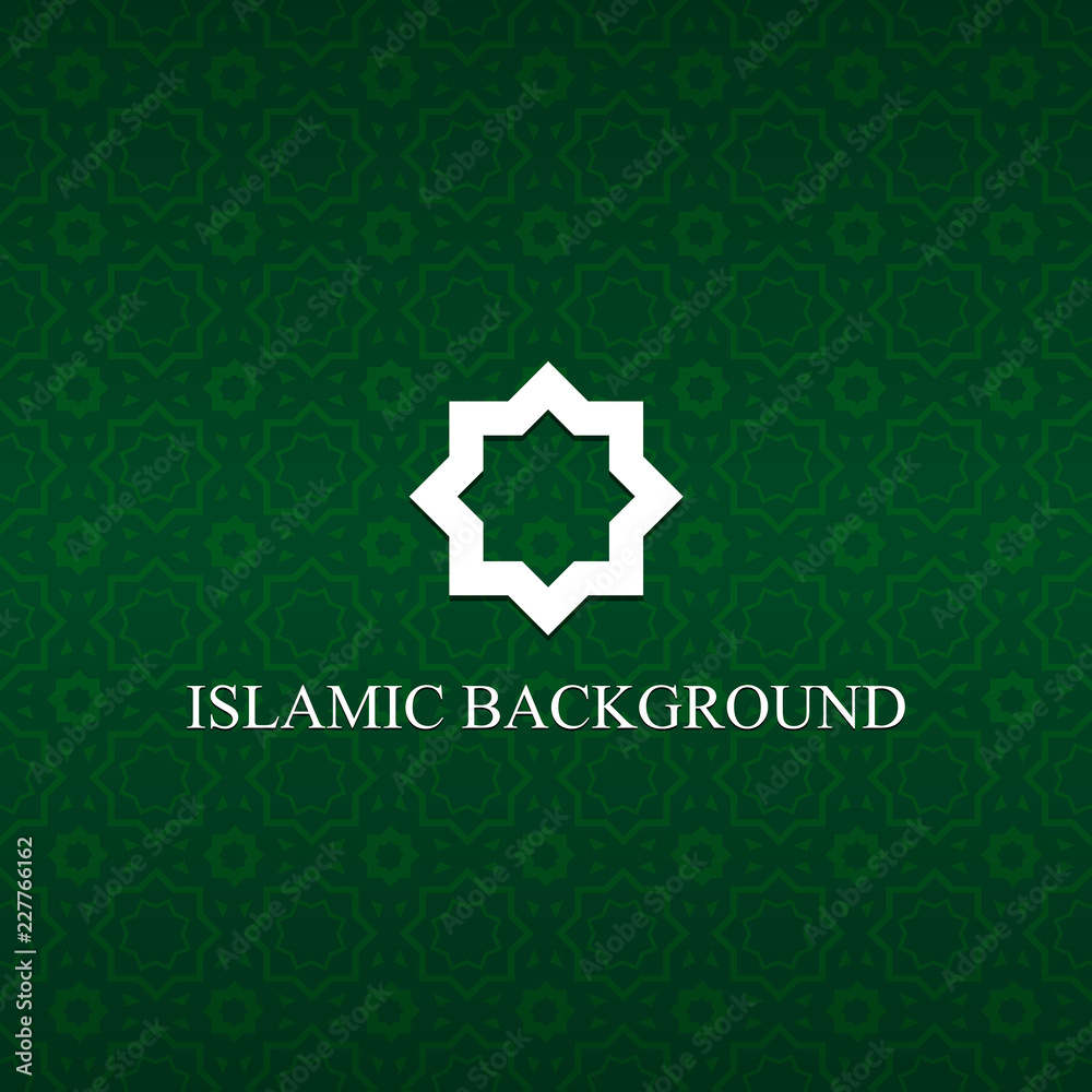 Fototapeta premium vector islamic pattern with octagonal shape background