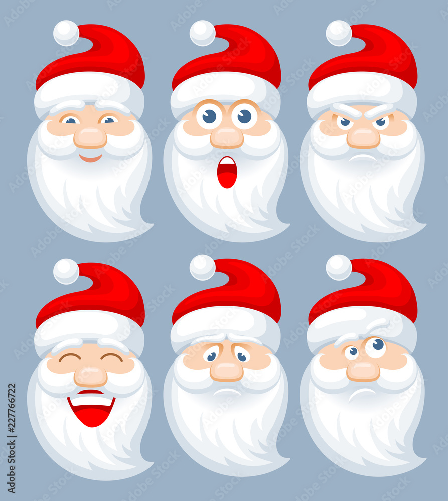 Santa Claus emotions
