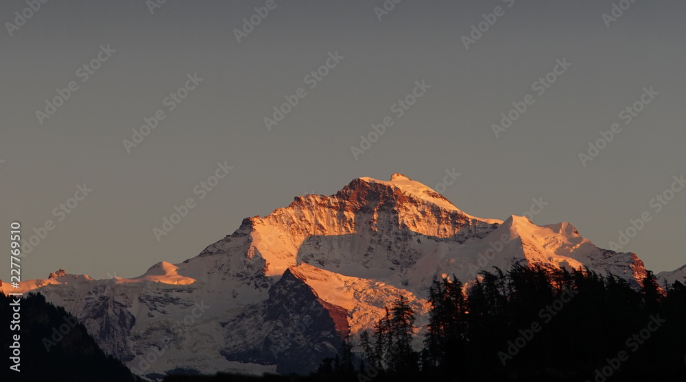 Jungfrau bei Sonnenuntergang, 29092016