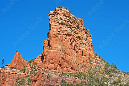 Red rock spur as seen from the Village of Oak Creek near to Sedona.