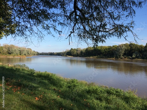 Canvas-taulu autumn view of the Maumee River