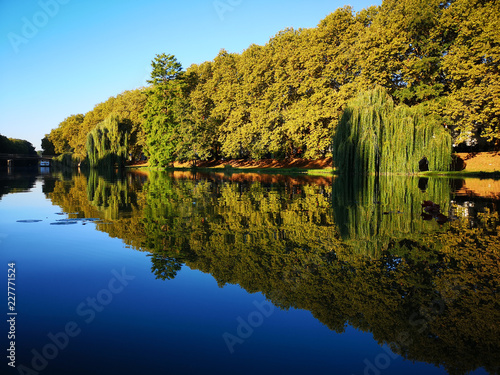 Neckar river in Heilbronn, Germnay