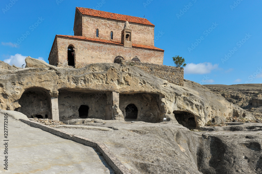 9th - 10th century basilica in Uplistsikhe cave town, Shida Kartli, Gori, Georgia