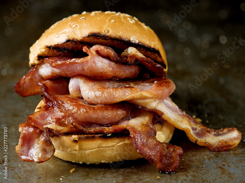 english bacon butty sandwich