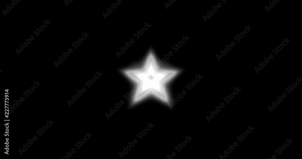 Animation of a glowing and increasing star Animation of a glowing and increasing star