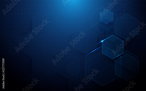 Abstract technology digital hi tech concept background photo