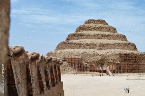 Pyramid of Djoser. Also called the Step Pyramid.