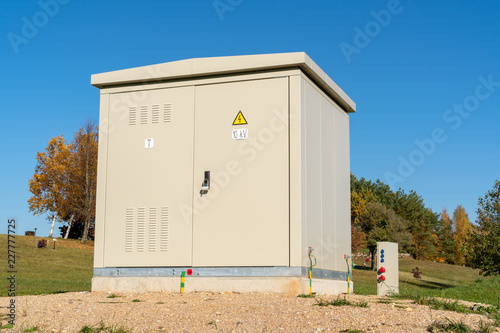 Transformer cabinet in the park